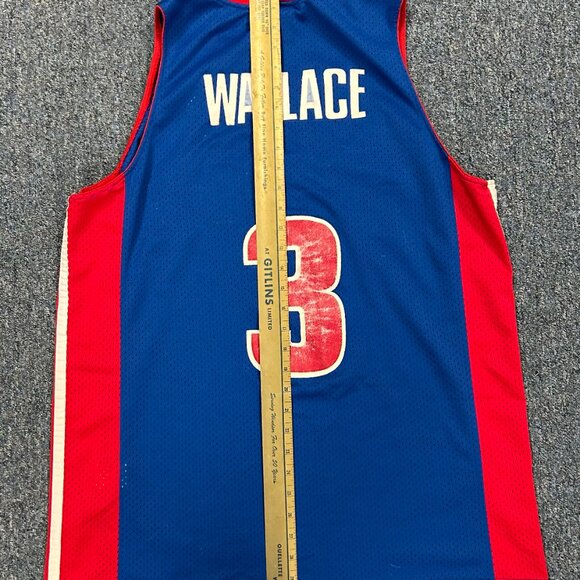 Nike Ben Wallace Detroit Pistons NBA Basketball Jersey Sz L + 2 - Picture 10 of 11